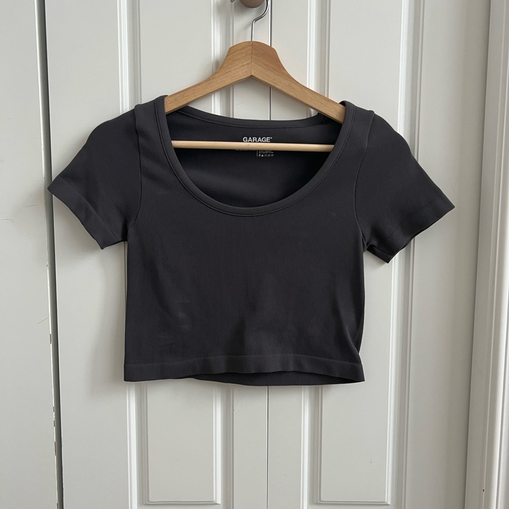 Garage Women's Dark Grey Top